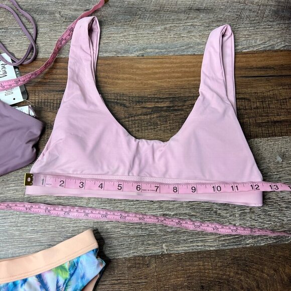 NWT Dippin Daisy's Mix & Match Bikini 3 Pieces Tropical Hawaiian High Waisted S - Picture 8 of 12